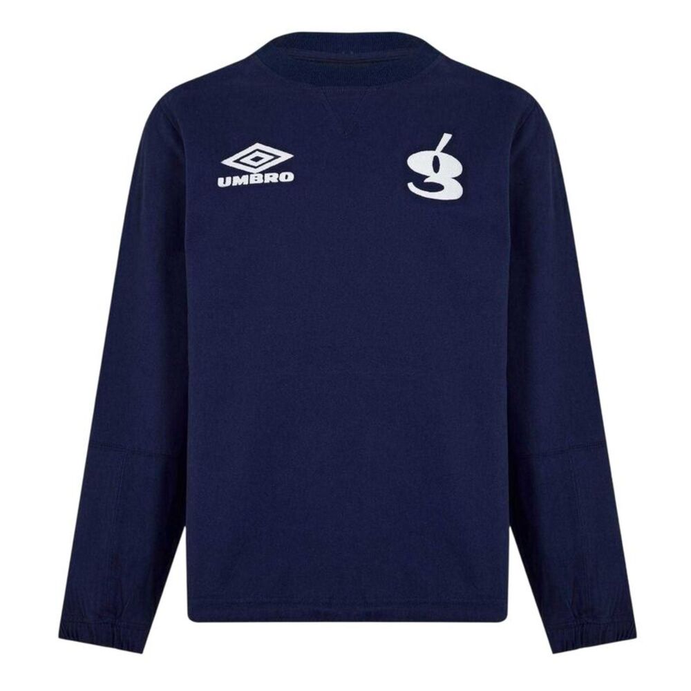 Umbro Mens Crew Neck Regular Long-Sleeved Sweatshirt / Navy